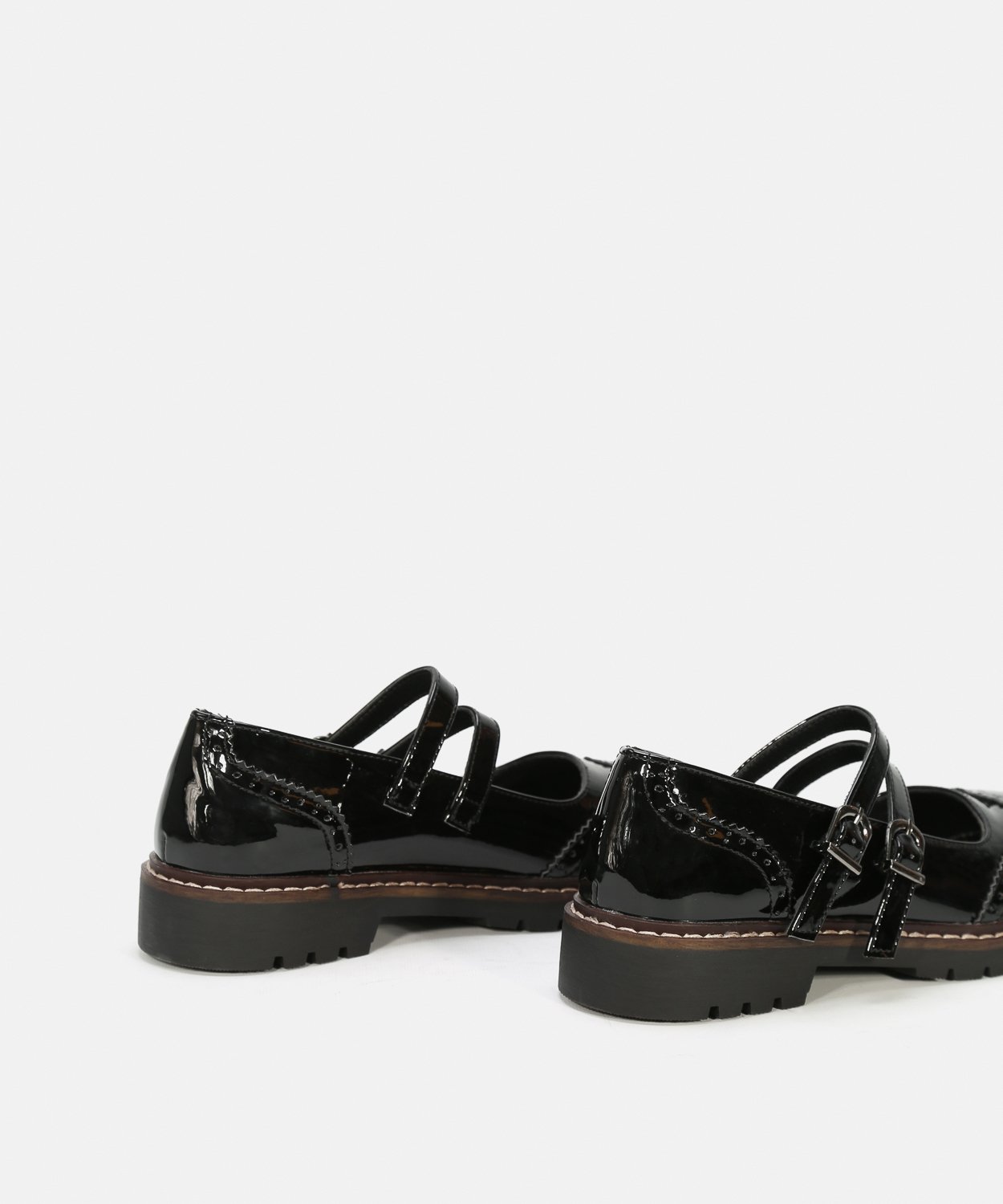 Zapatos tacón doble hebilla image number null